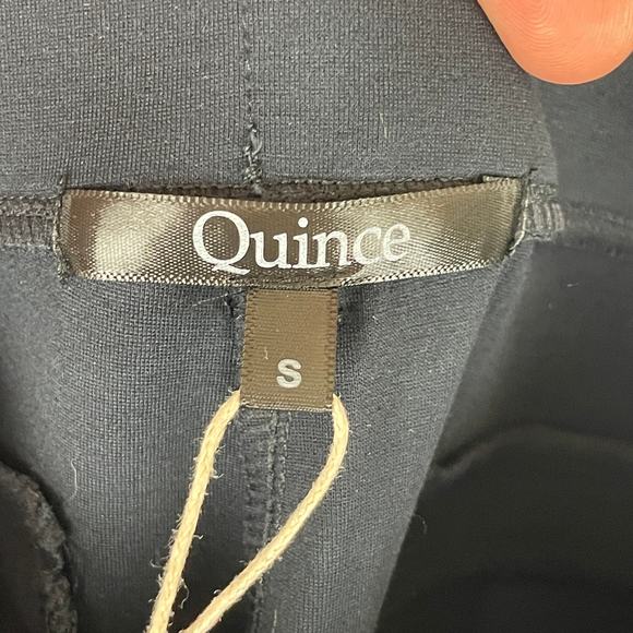 Quince Women's Ultra-Stretch Ponte Straight Leg Pant 30" Inseam Navy Blue Size S - Picture 4 of 9